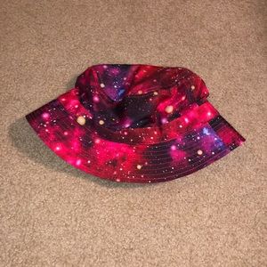 Red Galaxy Bucket Hat